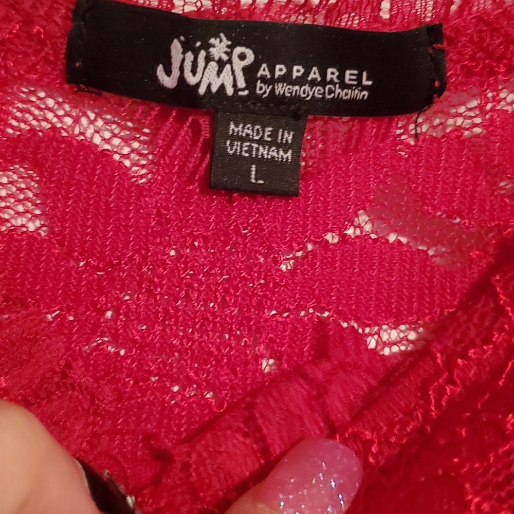 Lace red dress - Picture 2 of 3